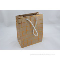 tartan design check pattern kraft paper shopping bag